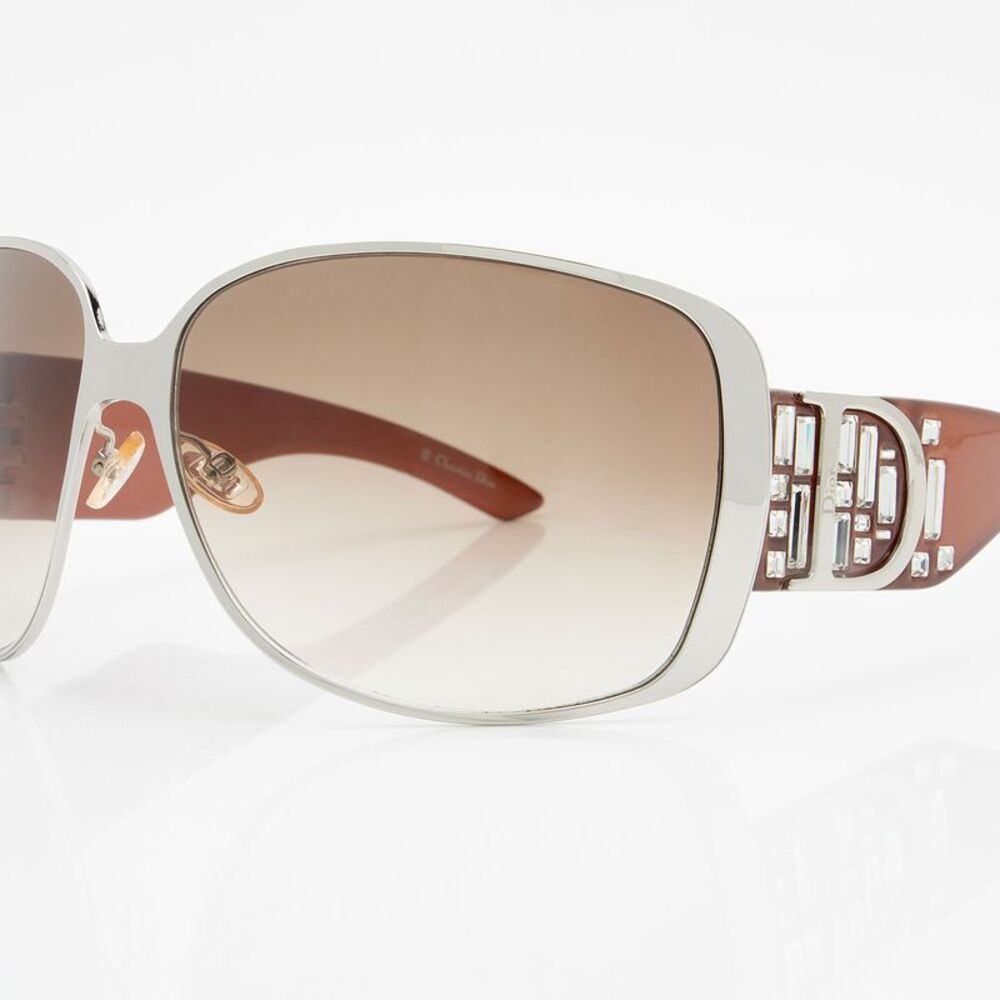 Dior Vintage Crystal Idinight1 Shield Sunglasses - Picture 5 of 5